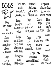 S137 Dog Quotes Set of 18