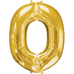 16" Mini Gold Letter O Balloon Self Sealing #33041