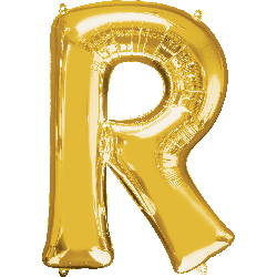 mini gold letter balloons