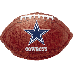 18" NFL Dallas Cowboys Football Shape Helium Balloons  #26149