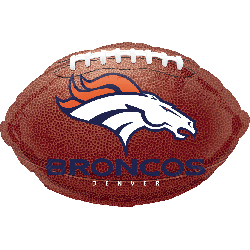 18" NFL Denver Broncos Football Shape Helium Foil Balloons #26153