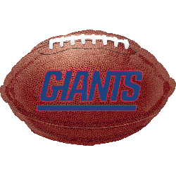 18" NFL NY Giants Football Shape Helium Foil Balloons #26150