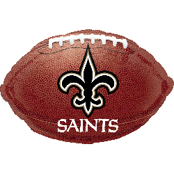 18" NFL New Orleans Saints Football Shape Helium Foil Balloon #26143