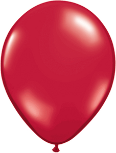 9" Qualatex Ruby Red Latex Balloons 100BAG #43705-9