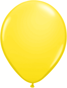 9" Qualatex Yellow Latex Balloons 100BAG #43714-9