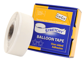 STRETCHY TAPE 1-SIDED BALLOON TAPE (3/4" X 25 FEET ROLL)