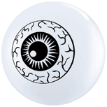5" Qualatex Scary Eye Latex Balloons 100Bag #84895