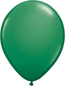 11" Qualatex  Dark Green Latex Balloons 100 Bag #43750-11