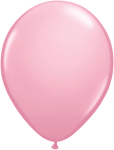 11" Qualatex Pink Latex Helium Balloons 100 Bag #43766-11