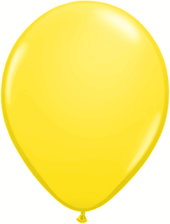 kiezen Tonen Kanon Qualatex Balloons 11" Qualatex Yellow Helium Latex Balloons 100 Bag  #43804-11