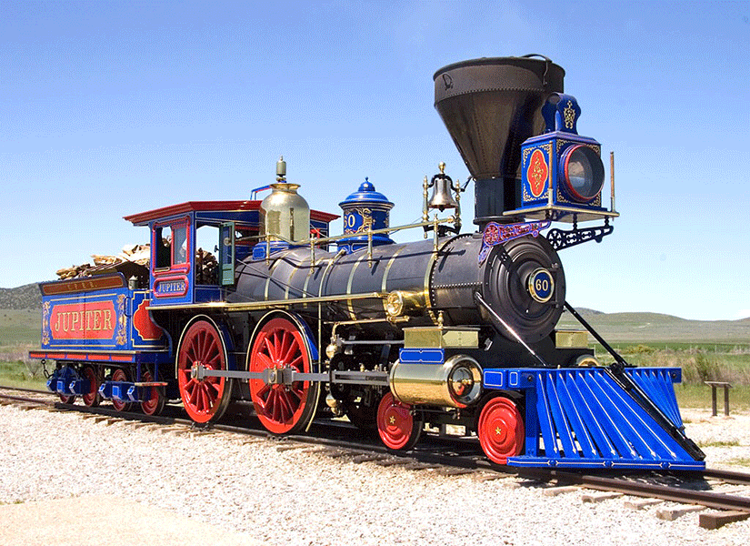 1979 O'Connor Engineering Replica of Central Pacific 60 Jupiter 4-4-0 Steam Locomotive - Golden Spike National Historical Park Utah