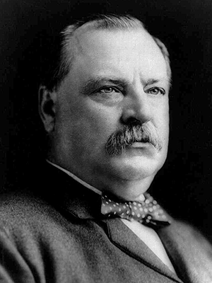 Undated Portrait of US President Grover Cleveland 