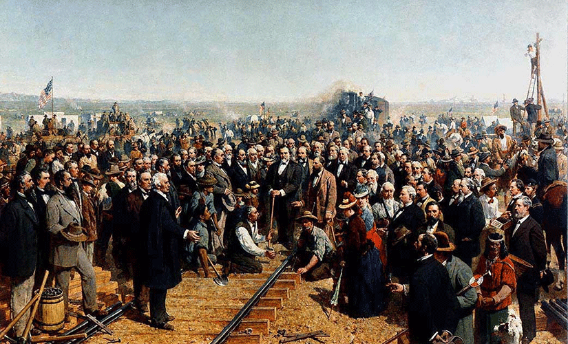 The Last Spike - 1881 Painting by Thomas Hill (1829–1908)