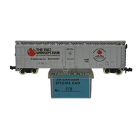 Aksarben 03 The 1982 World's Fair Special Run Atlas 50' Mechanical Reefer Car ASBX 1982 - Silver