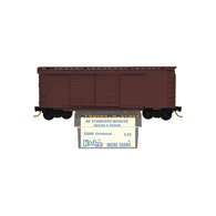 Kadee Micro-Trains 23000 Unlettered Light Brown 40' Double Sliding Door Boxcar - 04/73 Release With Blue Printed Insert Label