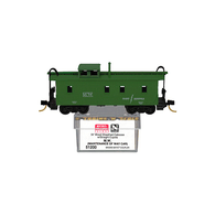 Micro-Trains Line 51200 Green Maintenance of Way 34' Wood Sheathed Caboose - 3rd Run 01/00 Release From Tabletop Train Set Breakup