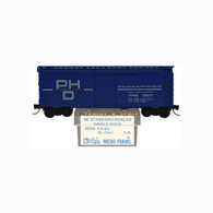 Kadee Micro-Trains 20318 Port Huron & Detroit 40' Single Sliding Door Boxcar PHD 1307 - 1st Run 03/74 Release With Blue Printed Insert Label