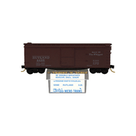 Kadee Micro-Trains 42560 Rutland 40' Wood Single Sliding Door Boxcar 8299 - 2nd Run 07/75 Release With Blue Printed Insert Label