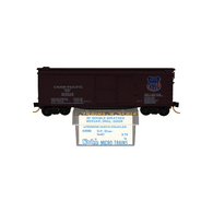 Kadee Micro-Trains 42080 Union Pacific System Overland 40' Wood Single Sliding Door Boxcar - 1975 Release With Blue Printed Insert Label
