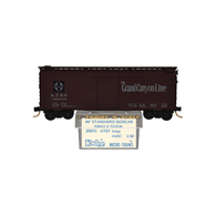 Kadee Micro-Trains 20072 Santa Fe Grand Canyon Line Tuscan 40' Single Sliding Door Boxcar A.T.S.F. 144432 - 1st Run 12/72 Release With Blue Printed Insert Label