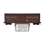 Kadee Micro-Trains 33070 Formerly 33451 Western Maryland 50' Steel Single Plug & Sliding Door Boxcar - 1975 Release