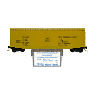 Kadee Micro-Trains 32166 Seaboard Coast Line Fruit Growers Express 50' Steel Single Plug Door Boxcar With Blue Printed Insert Label