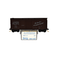 Kadee Micro-Trains 22080 Union Pacific 40' Combination Plug & Sliding Door Boxcar U.P. 110023 - 07/73 Release With Blue Printed Insert Label 