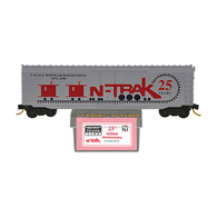 Micro-Trains Line Special Run NSC 98-77 N Scale Modular Railroading 1973-1998 N-TRAK 25 Years 50' Steel Single Plug Door Boxcar
