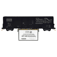 Micro-Trains Line 102030 Silver Anniversary 25 Years Of N-Scale 1972 - 1997 60' Excess Height Double Plug Door Boxcar MTL 1172 - 11/98 Release
