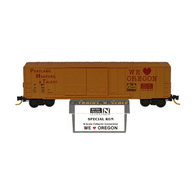 Micro-Trains Line Special Run NSC 93-35 Portland Medford & Talent We Love Oregon N Scale Collector 50' Steel Double Sliding Door Rib Side Boxcar PMT 10293