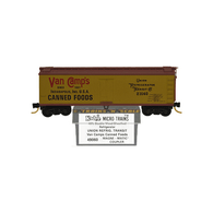 Kadee Micro-Trains 49060 Van Camp's Canned Foods Union Refrigerator Transit Co. 40' Double Sheathed Wood Ice Reefer Car 23140 - 1st Run 07/82 Release