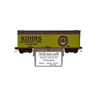 Kadee Micro-Trains 49110 KOHRS Crown Meat Union Refrigerator Transit Co. 40' Double Sheathed Wood Ice Reefer Car K.O.H.X. 2601 - 12/82 Release