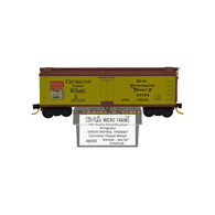 Kadee Micro-Trains 49050 Carnation Flaked Wheat Union Refrigerator Transit Co. 40' Double Sheathed Wood Ice Reefer Car 23099 - 07/82 Release