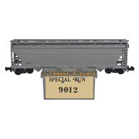 Aksarben 9012 Unlettered Special Run Model Power 55' ACF 4-Bay Centerflow Covered Hopper With Dimensional Data