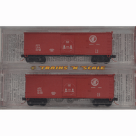 Micro-Trains Line Special Run NSC 06-122 Apache Powder Company 40' Wood Single Sliding Door Boxcars APX 1314 and APX 1315