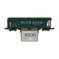 Aksarben 8506 DeGrasse Chemicals Special Run Atlas Three Bay Rib Side Covered Hopper Car DGHX 3585