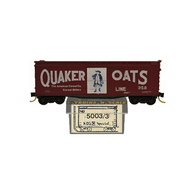 Aksarben 5003-3 Quaker Oats Line Special Run Kadee Micro-Trains 40' Wood Vertical Brake Wheel Single Sliding Door Boxcar 358