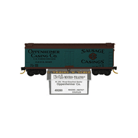 Kadee Micro-Trains 49280 Oppenheimer Casing Co. Sausage Casings 40' Double Sheathed Wood Ice Reefer Car O.P.P.X. 8025 - 09/88 Release