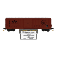 Kadee Micro-Trains 25220 Vermont Railway FMC 50' Rib Side Sliding Door Boxcar VTR 4019 - 07/84 Release