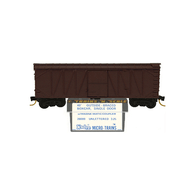 Kadee Micro-Trains 28000 Unlettered 40' Wood Outside Braced Single Sliding Door Boxcar - 03/74 Release With Blue Printed Insert Label
