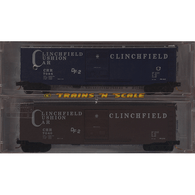 Micro-Trains Line Special Run NSC 08-36 Connoisseur Model Collection CMC-0001A/B Clinchfield Cushion Boxcars CRR 7040 and 7084