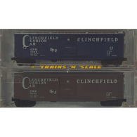 Micro-Trains Line Special Run NSC 08-36 Connoisseur Model Collection CMC-0001A/B Clinchfield Cushion Boxcars CRR 7040 and 7084