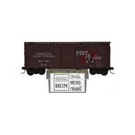 Kadee Micro-Trains Special Run NSC 91-02 Marquette Union Terminal 40' Steel Single Sliding Door Boxcar MUT 1991 - Lone Star Region NMRA Issue Number Four