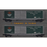 Micro-Trains Line Special Run NSC 94-56 Palos Verdes Pacific 50' Steel Double Sliding Door Boxcars 6951 and 6952