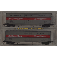 Micro-Trains Line Special Run NSC 95-56 Belmont Shore Lines Bull Shipper Route Express Service 50' Steel Single Plug Door Boxcars BSL 219950 and BSL 219957