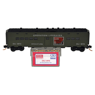 Micro-Trains Line Special Run NSC 05-01 Operation Lifesaver ACF Troop Kitchen Car OLI 1972 - N Scale Collector Membership Car Five