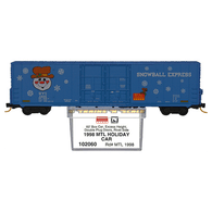 Micro-Trains Line 102060 Snowball Express 60' Excess Height Double Plug Door Boxcar MTL 1998 -  11/98 Annual Christmas Car Release