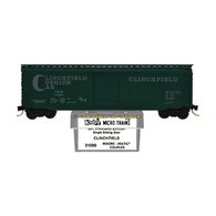 Kadee Micro-Trains 31090 Clinchfield Cushion Car 50' Steel Single Sliding Door Boxcar CRR 7030 - 11/81 Release