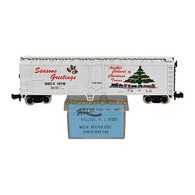 Bev-Bel Season's Greetings Another Carload of Christmas Trains Special Run Atlas 50' Mechanical Reefer Car BBCX 1978