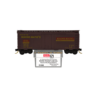 Micro-Trains Line 21200 Route Of The Magne-Matics 40' Single Plug Door Boxcar MTL 80 - 02/96 Dealer Only 80S Coupler Demonstration Display Unit Model Release